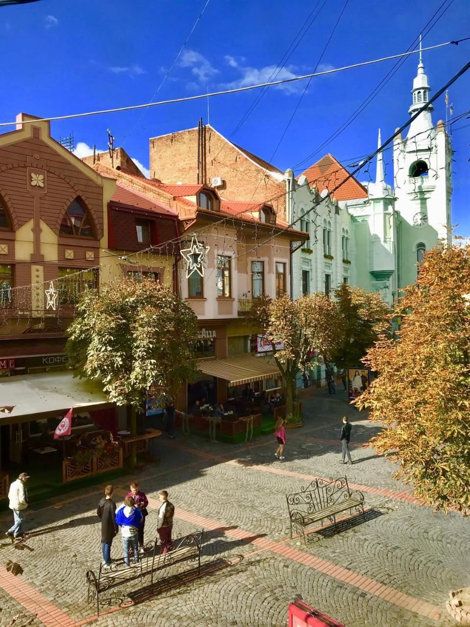 Large Apartment In The City Center Mukacheve Bagian luar foto